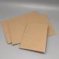 Preview: Karton A6 Papier Grußkarten Kraftpapier braun Bogen gefaltet